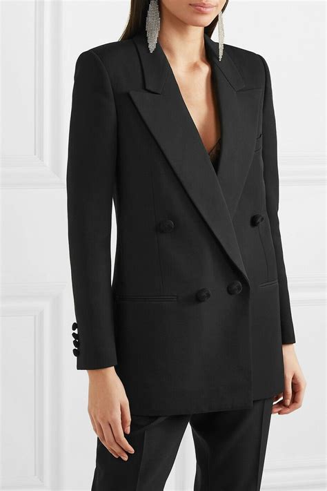 ysl classic blazer damen doppelreihe|Yves Saint Laurent Wool Blazer .